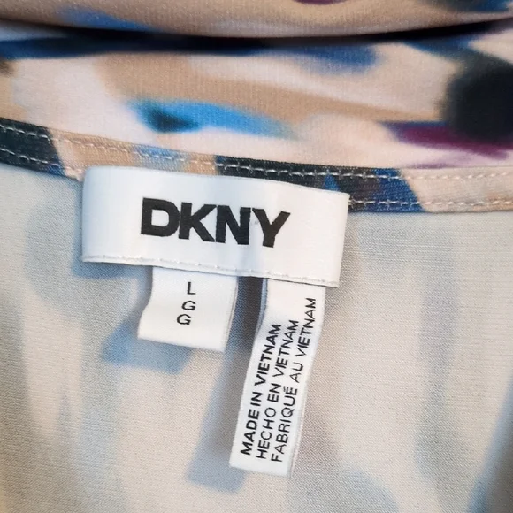 DKNY Women's Animal Print Wrap Blouse - Picture 2 of 5